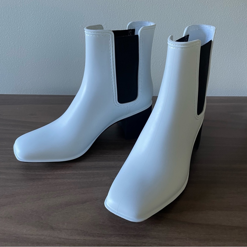 Jeffery Campbell White Rainboots